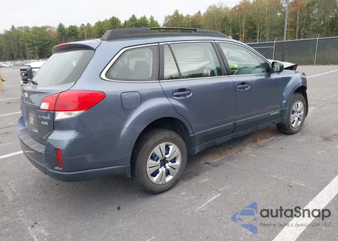 2013 Subaru Outback 2.5I из США, поврежденный, VIN 4S4BRBAC2D3253890